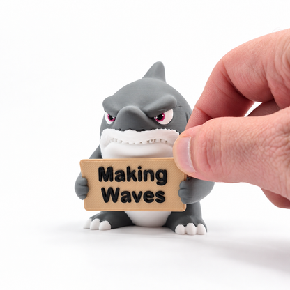 Sarcastic Shark - Animals with Attitude Funny Animal Figurines for the Home or Office