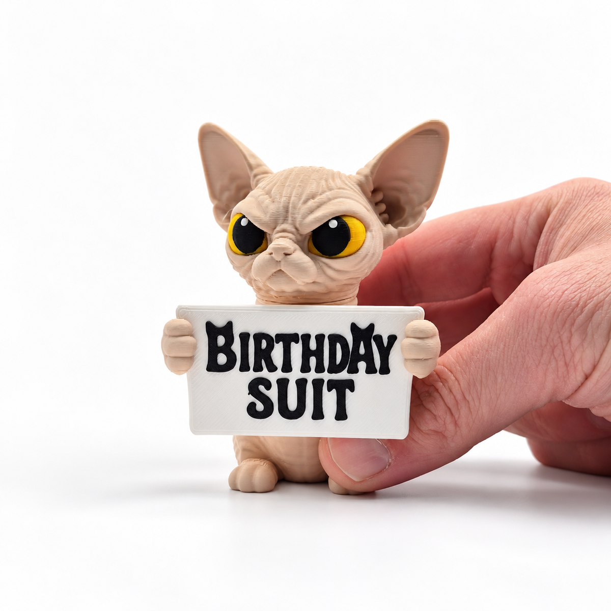 Sphynx Cat Desk Toy- Animals with Attitude Funny Animal Figurines for the Home or Office