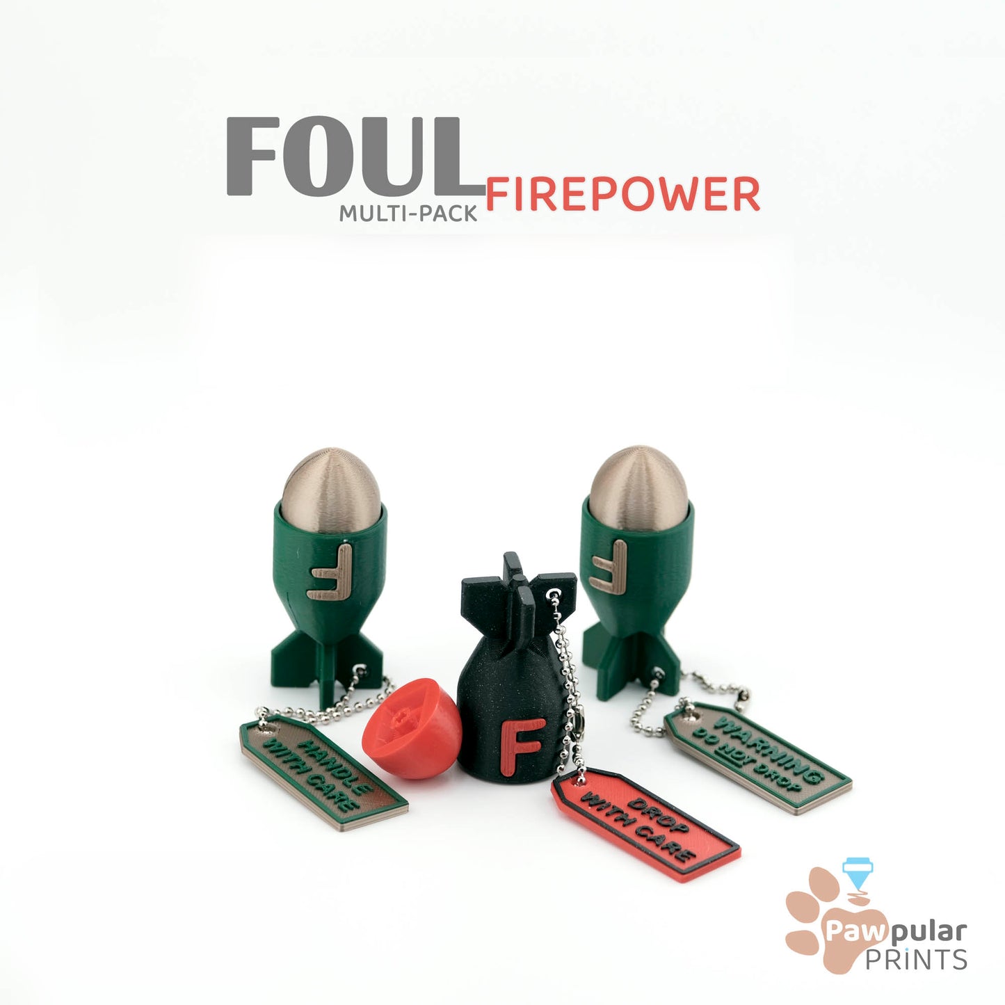 F-Bomb Fidget Clicker Sensory Toys by Pawpular Prints