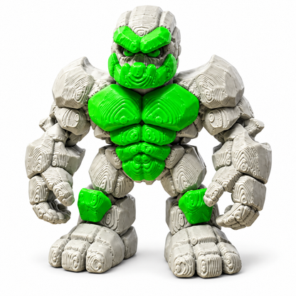 Articulated Mini Stone Golem Action Figure