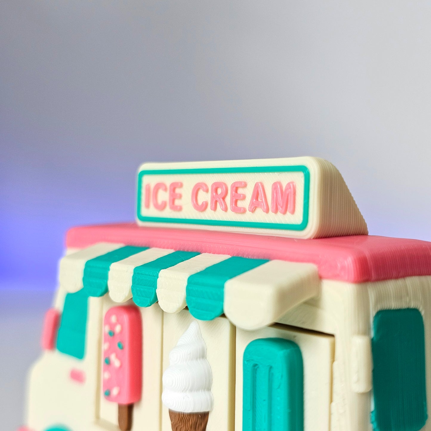 Ice Cream Truck Triple Fidget Clicker Sensory Toy by Clickers 3D Creations