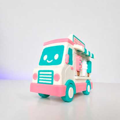 Ice Cream Truck Triple Fidget Clicker Sensory Toy by Clickers 3D Creations