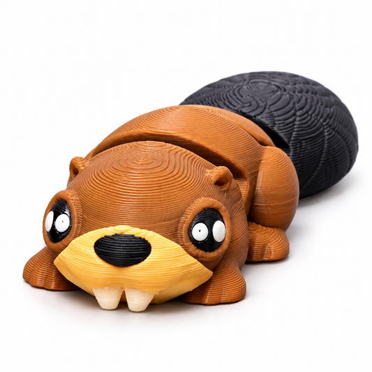 Beaver Flexi Toy – 3D Printed Articulated Beaver
