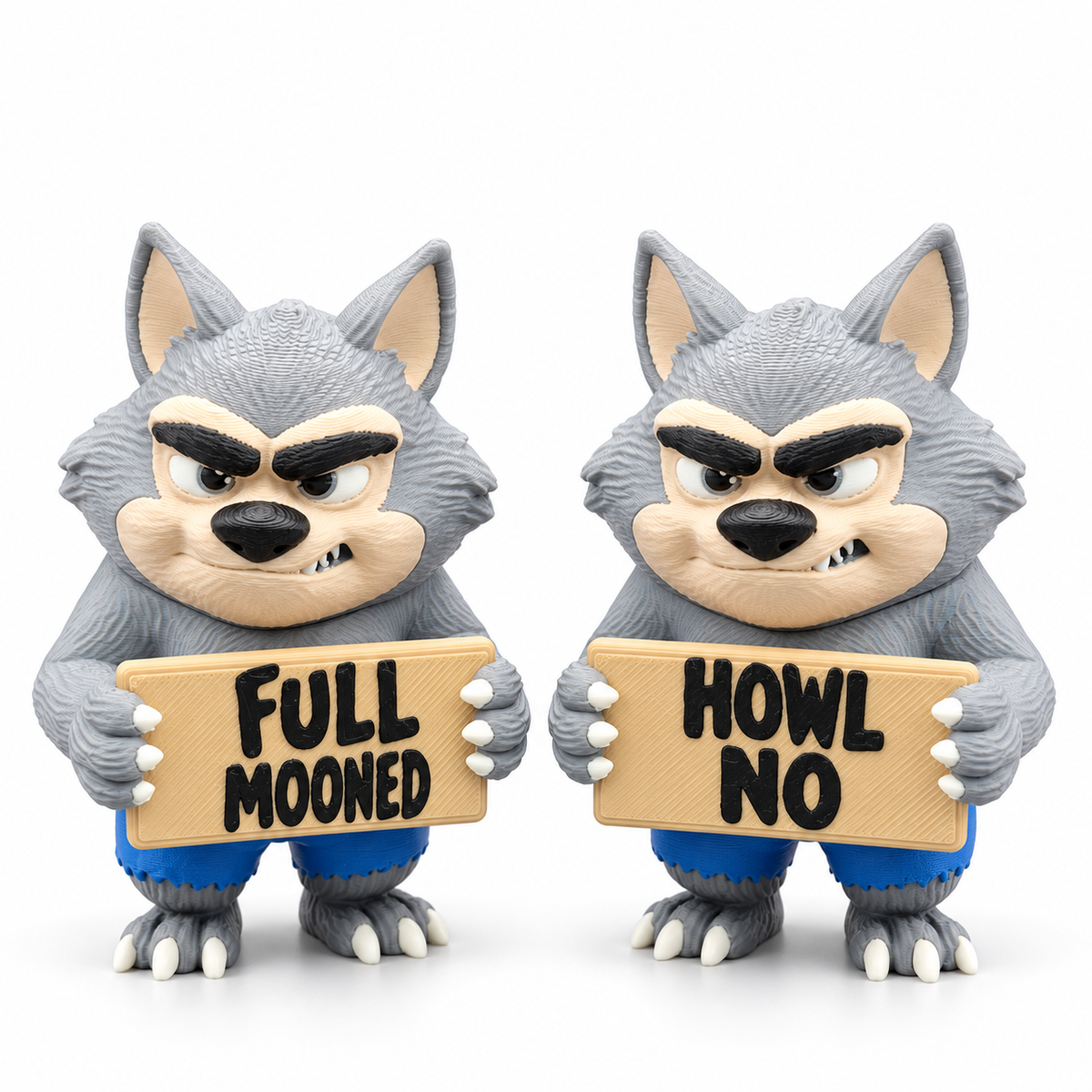 Funny Werewolf Figurine- Holidays with Attitude Halloween Decor for the Home or Office