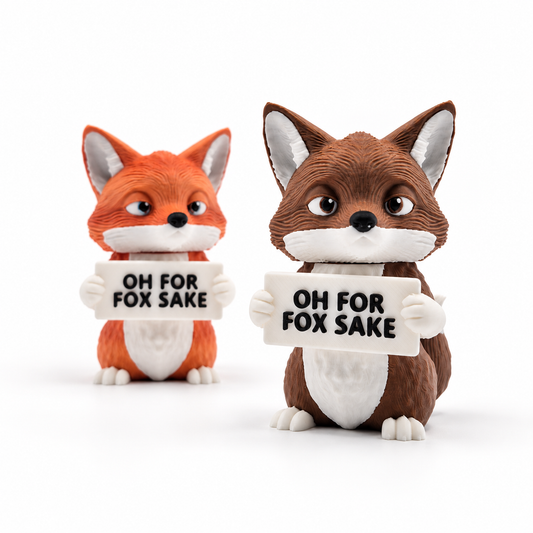 Sassy Fox - Animals with Attitude Funny Animal Figurines for the Home or Office
