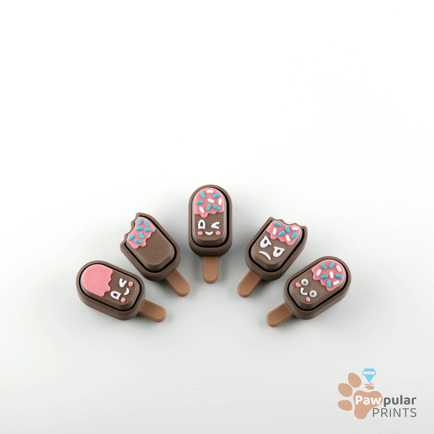 Summer 'Scicles Fidget Clicker Sensory Toys by Pawpular Prints