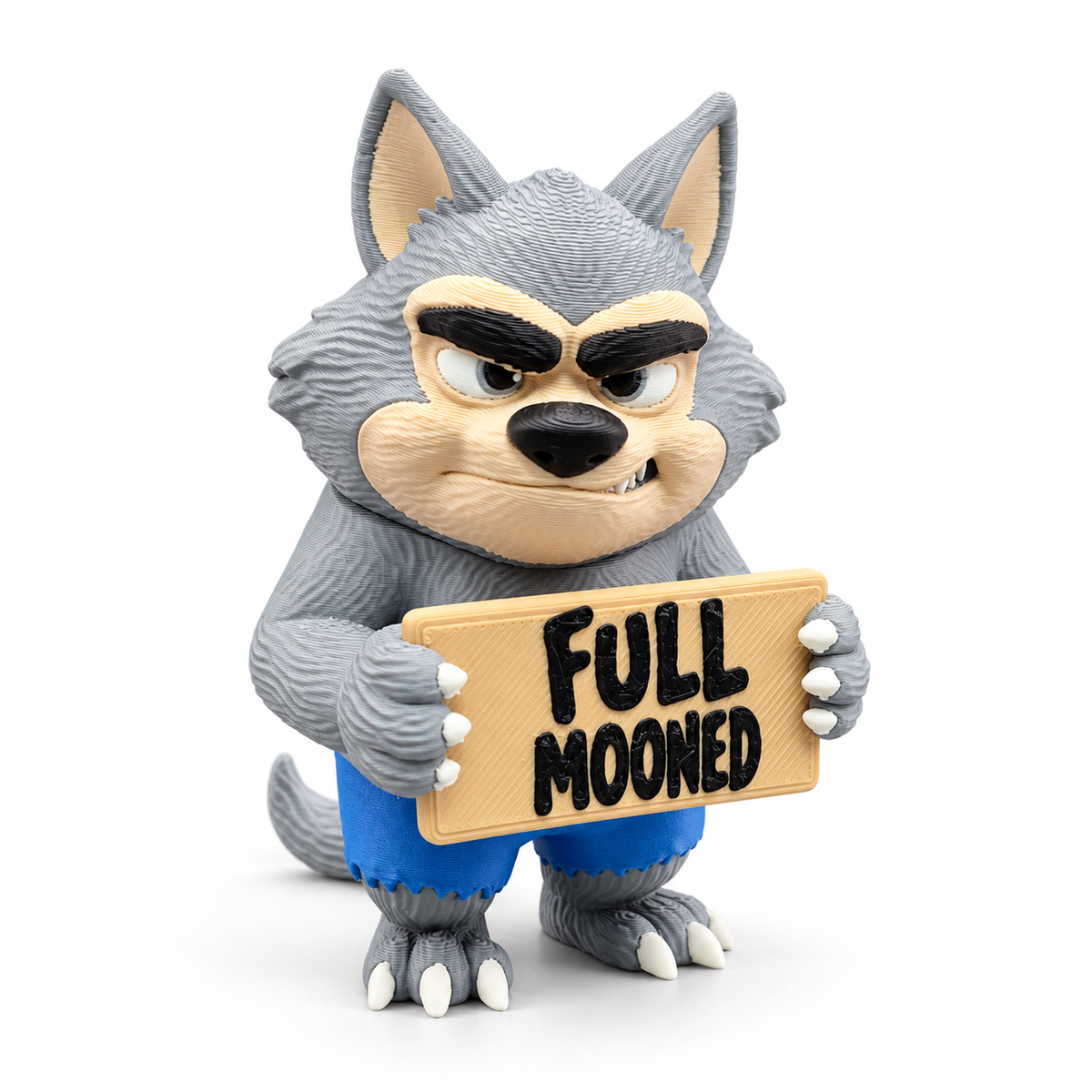 Funny Werewolf Figurine- Holidays with Attitude Halloween Decor for the Home or Office