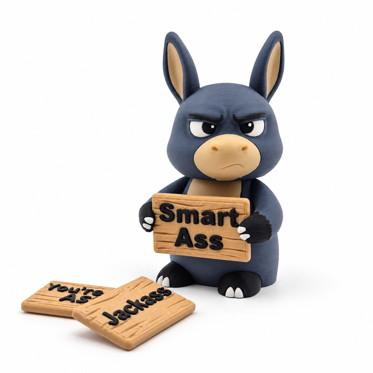 Funny Donkey Figurine – An Unimpressed Desk Companion for Home or Office