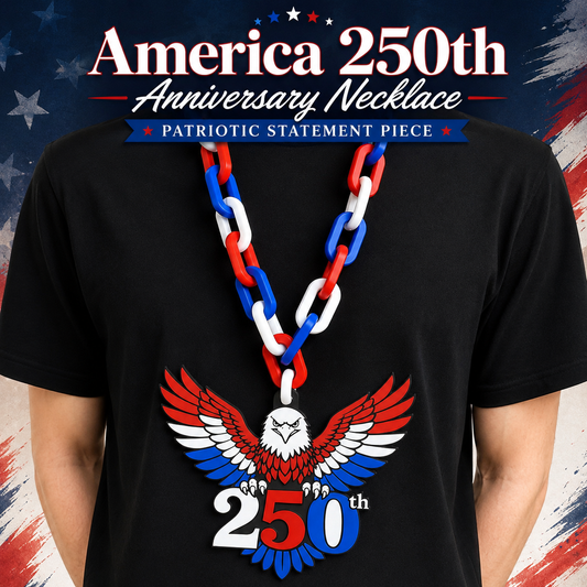America 250th Independence Day Hype Chain | Patriotic Apparel and Jewelry