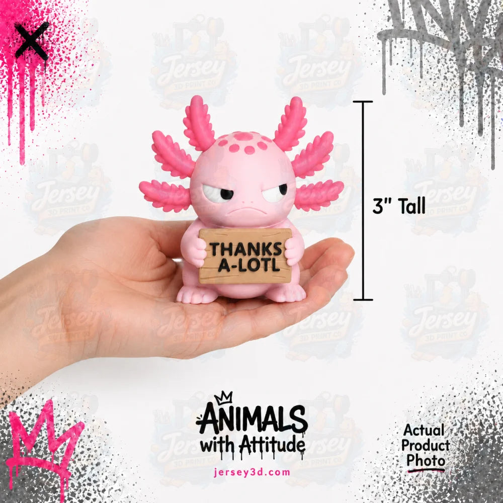 Axolotl Figurine - Animals with Attitude Adult Humor for the Home or Office