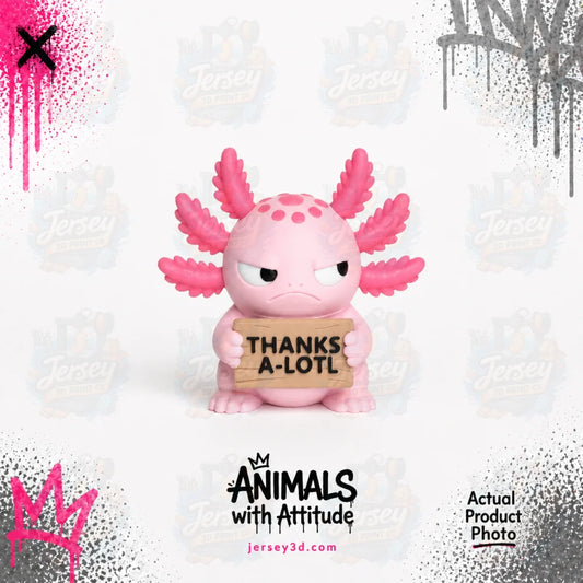 Axolotl Figurine - Animals with Attitude Adult Humor for the Home or Office