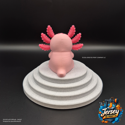 Sarcastic Axolotl - Animals with Attitude Funny Animal Figurines for the Home or Office