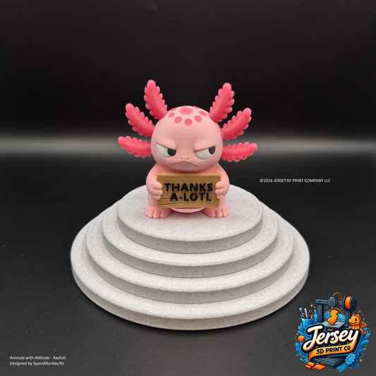 Sarcastic Axolotl - Animals with Attitude Funny Animal Figurines for the Home or Office