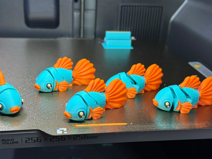 Beta Fish Flexi Toy – 3D Printed Articulated Mini Beta Fish