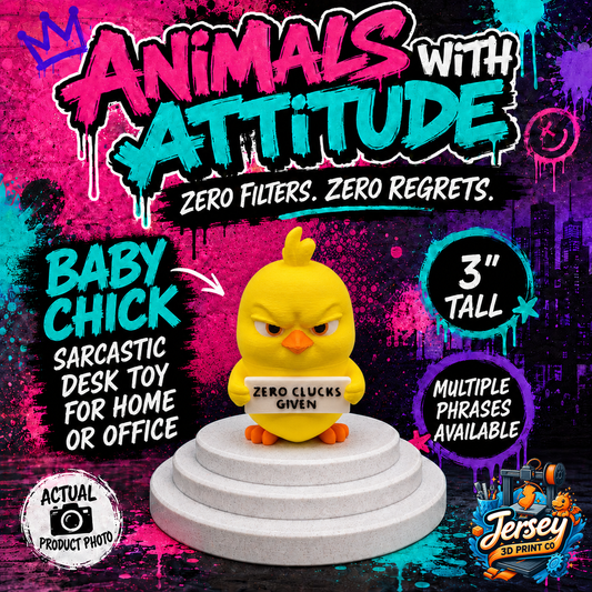 Baby Chick - Animals with Attitude Funny Animal Figurines for the Home or Office