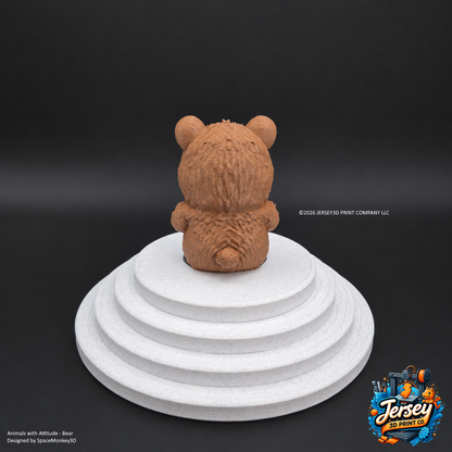 Grumpy Bear - Animals with Attitude Funny Animal Figurines for the Home or Office