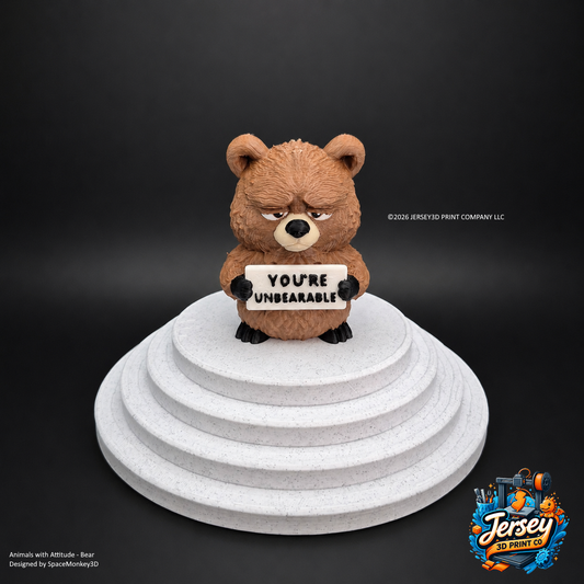 Grumpy Bear - Animals with Attitude Funny Animal Figurines for the Home or Office