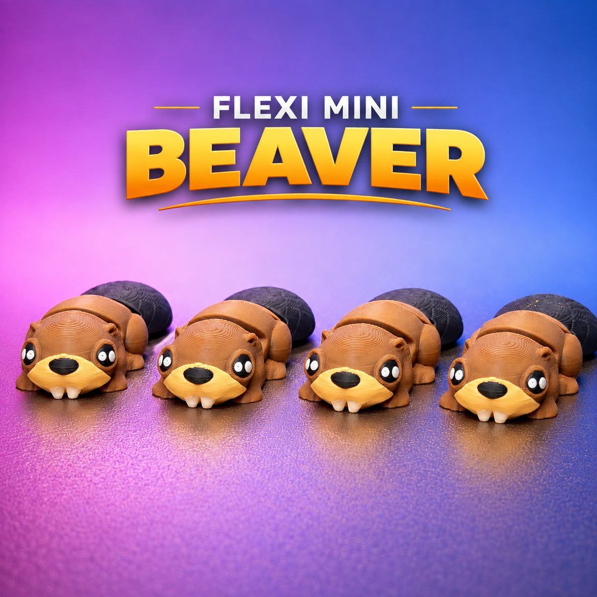 Beaver Flexi Toy – 3D Printed Articulated Beaver