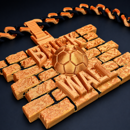 Brick Wall Soccer Team Award Hype Chain