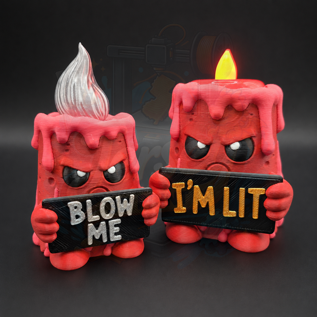Sarcastic Candle Mini Desk Toy - Holidays with Attitude Halloween Decor for Home or Office