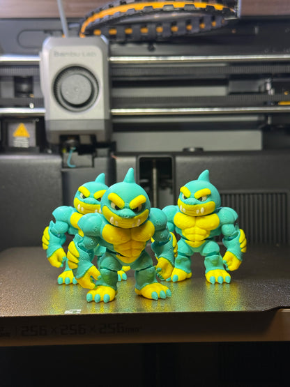 Articulated Mini Shark Man Action Figure by Evilian