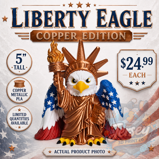 Copper Edition Liberty Eagle 250th American Independence Anniversary Figurine
