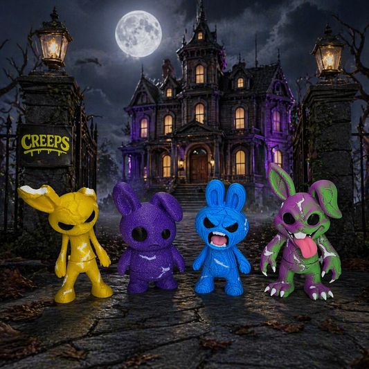 Spooky Marshmallow Creeps 3D Printed Halloween Decorations – Scary Figurines