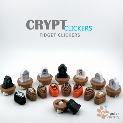 Crypt Clickers Fidget Clicker Sensory Toys by Pawpular Prints