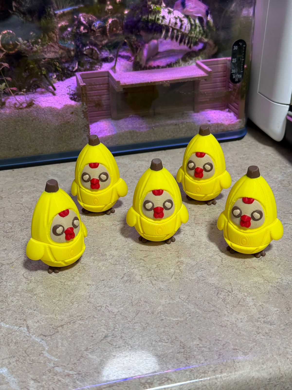 Banana Chicken Flexi Toy – 3D Printed Articulated Banana Chicken