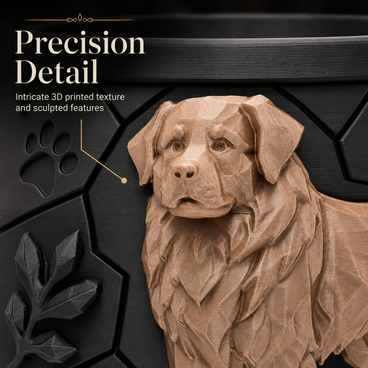 Dog Breed Planter Pots with 50+ Breeds and Custom Colors