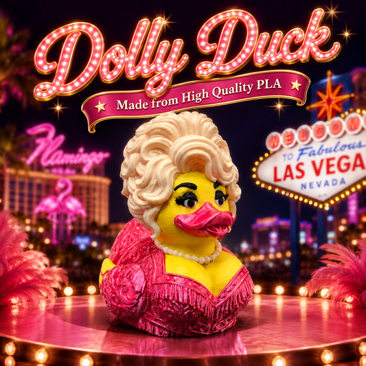 Dolly Duck Figurine – Country Music Inspired Showgirl Duck
