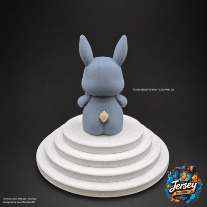 Annoyed Donkey - Animals with Attitude Funny Animal Figurines for the Home or Office