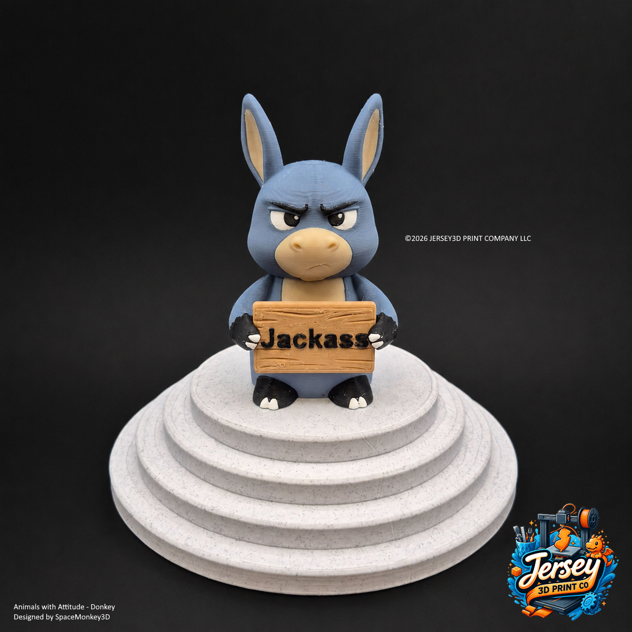 Annoyed Donkey - Animals with Attitude Funny Animal Figurines for the Home or Office