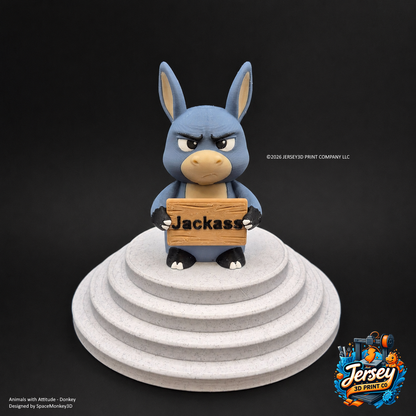 Annoyed Donkey - Animals with Attitude Funny Animal Figurines for the Home or Office