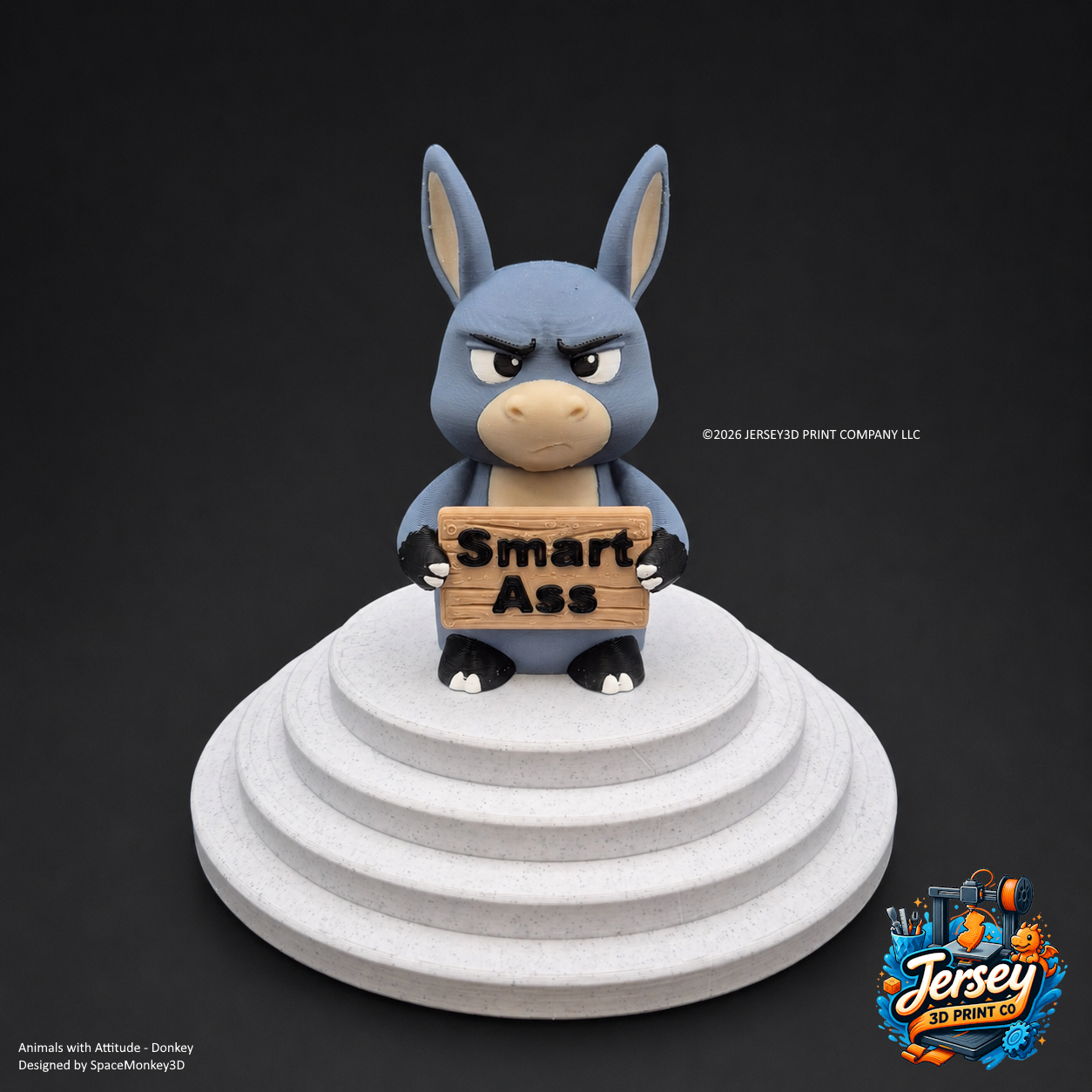 Annoyed Donkey - Animals with Attitude Funny Animal Figurines for the Home or Office