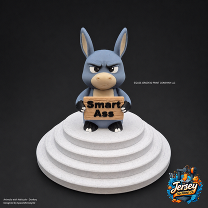 Annoyed Donkey - Animals with Attitude Funny Animal Figurines for the Home or Office