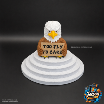 Sarcastic Eagle Figurine - Animals with Attitude Funny Desk Toys for the Home or Office