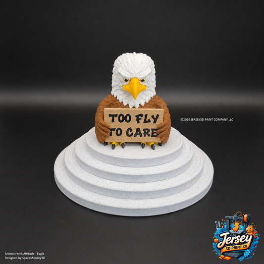 Sarcastic Eagle Figurine - Animals with Attitude Funny Desk Toys for the Home or Office