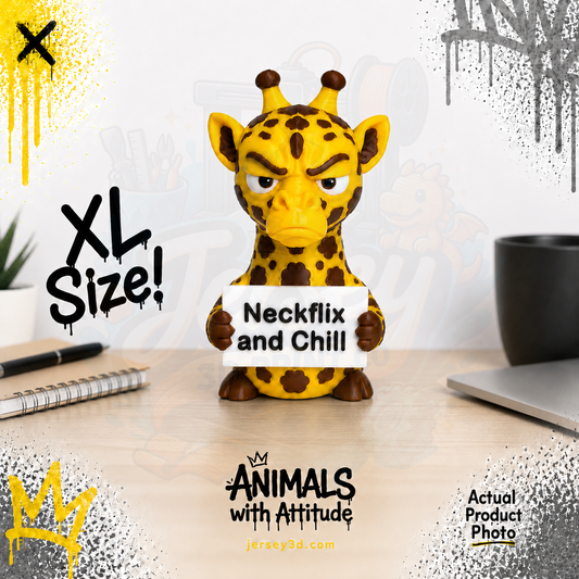 Grumpy Giraffe Figurine, Animals with Attitude Adult Humor for Home or Office