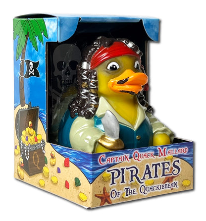 Celebriducks Captain Quack Mallard Rubber Duck — Collectible Duck in Gift Box