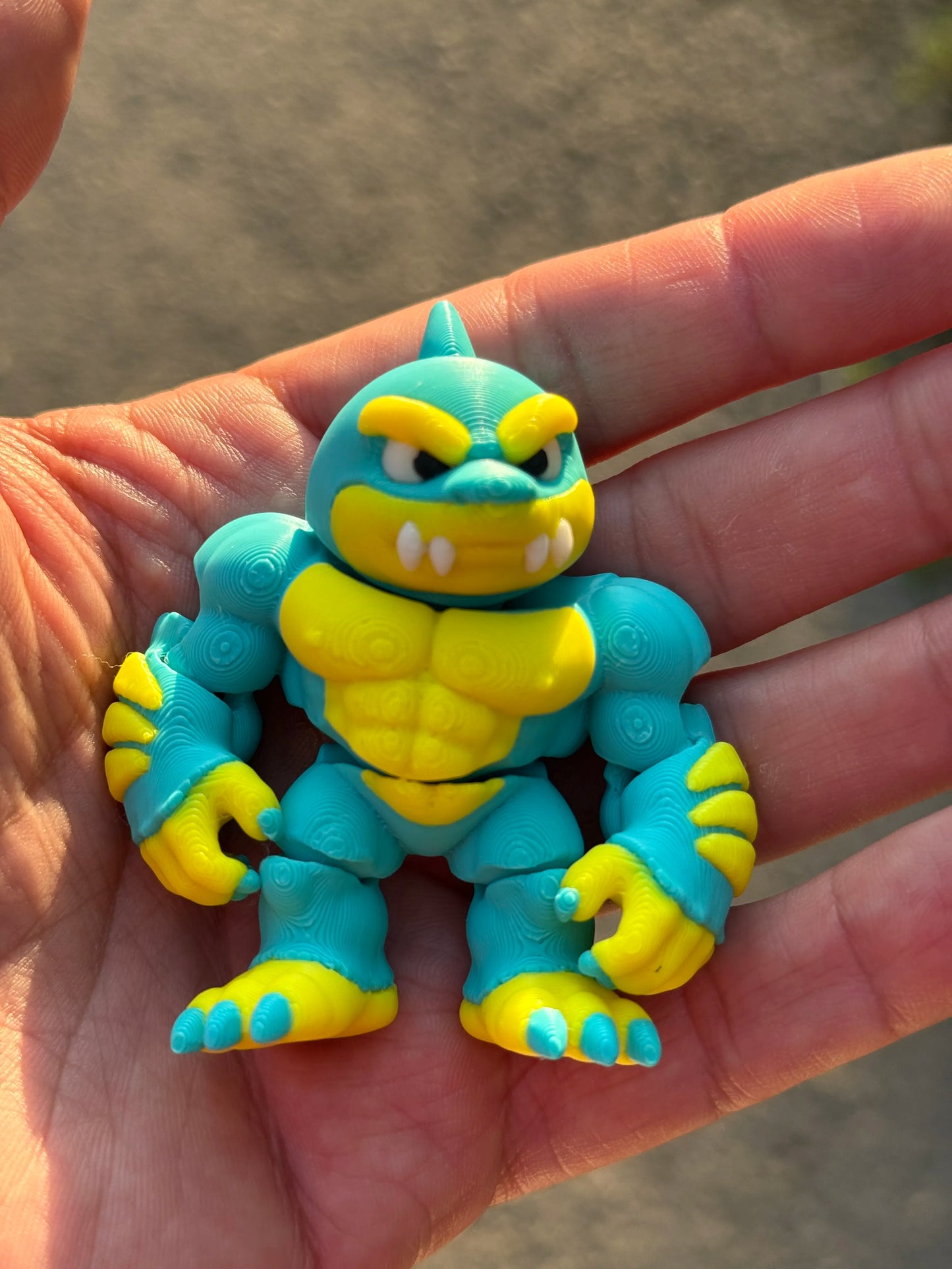 Articulated Mini Shark Man Action Figure by Evilian