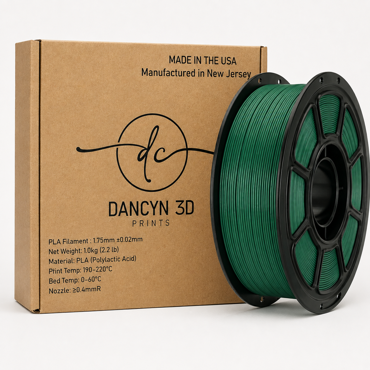 Dancyn3D PLA Basic American Made 3D Printer Filament