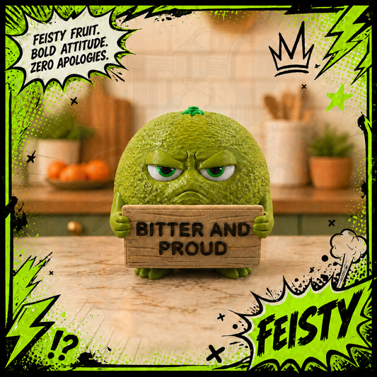 Feisty Fruit - Orange/Lime/Lemon - Funny Kitchen Decor Figurines