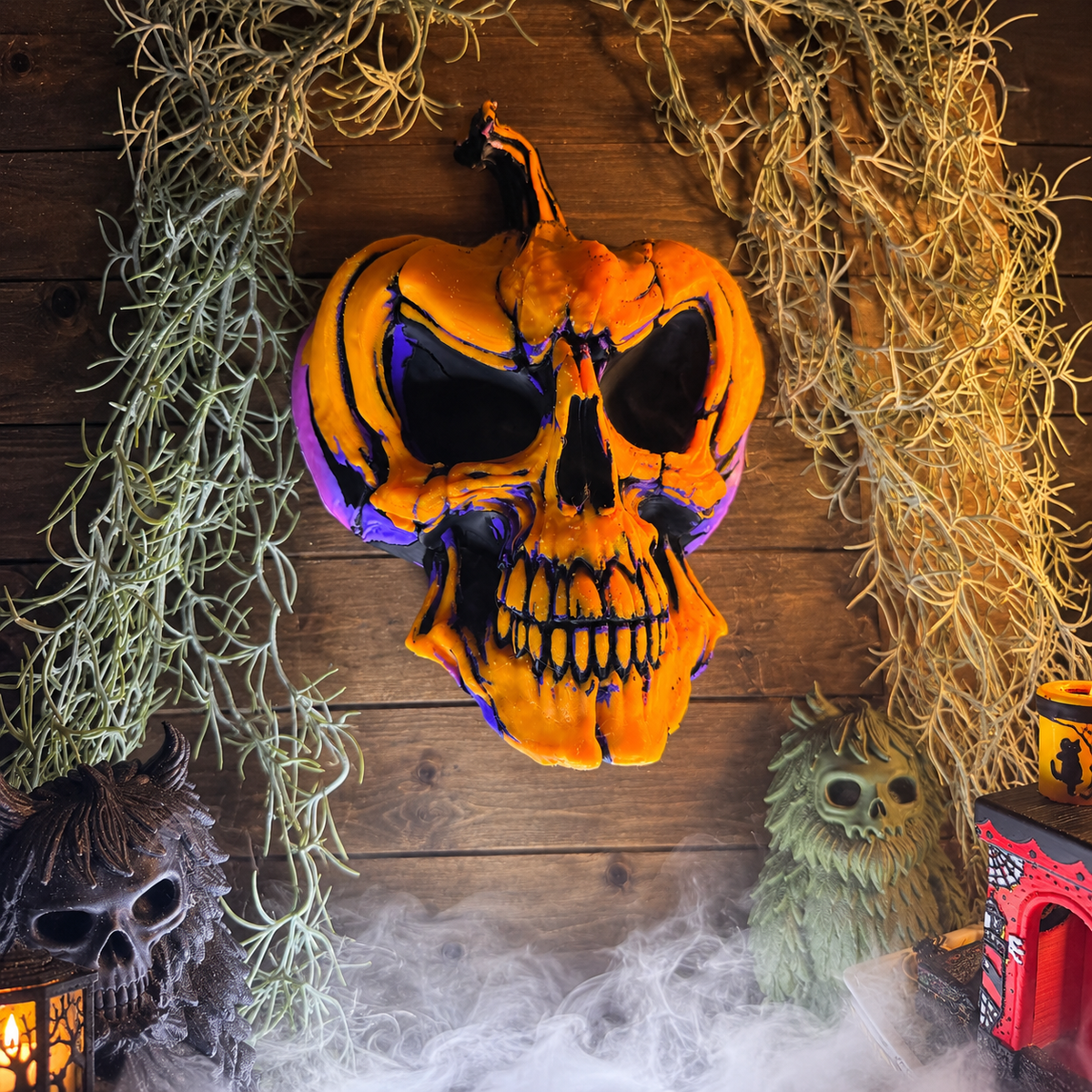 The FieldsEnd Crest – Glow-in-the-Dark Halloween Wall Art by Unicorn Graveyard