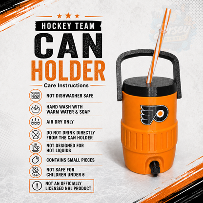 Philadelphia Hockey 3D Printed Can Holder – Portable Drink Carrier with Handle