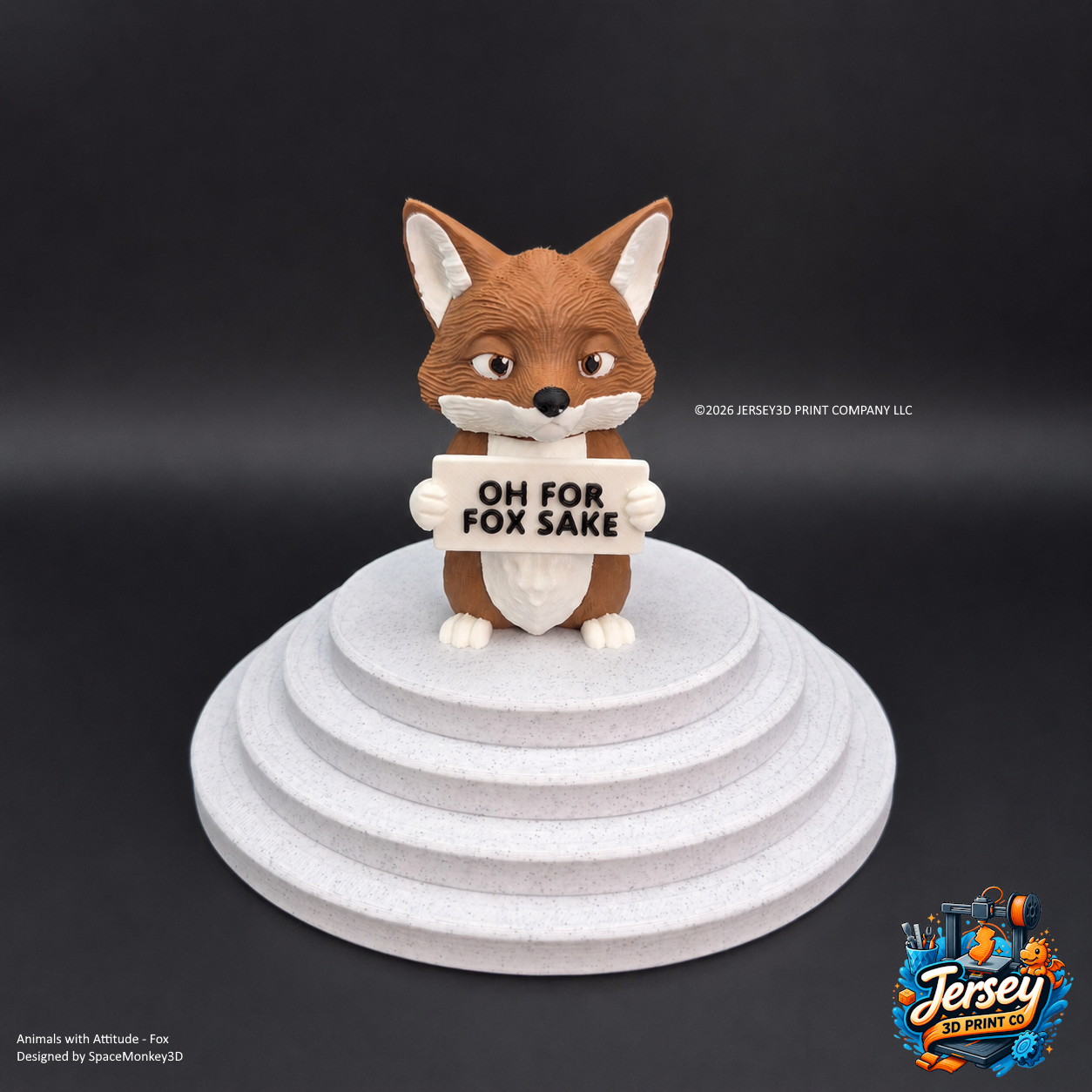 Sassy Fox - Animals with Attitude Funny Animal Figurines for the Home or Office