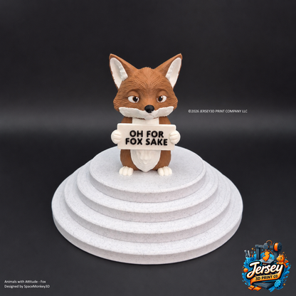 Sassy Fox - Animals with Attitude Funny Animal Figurines for the Home or Office