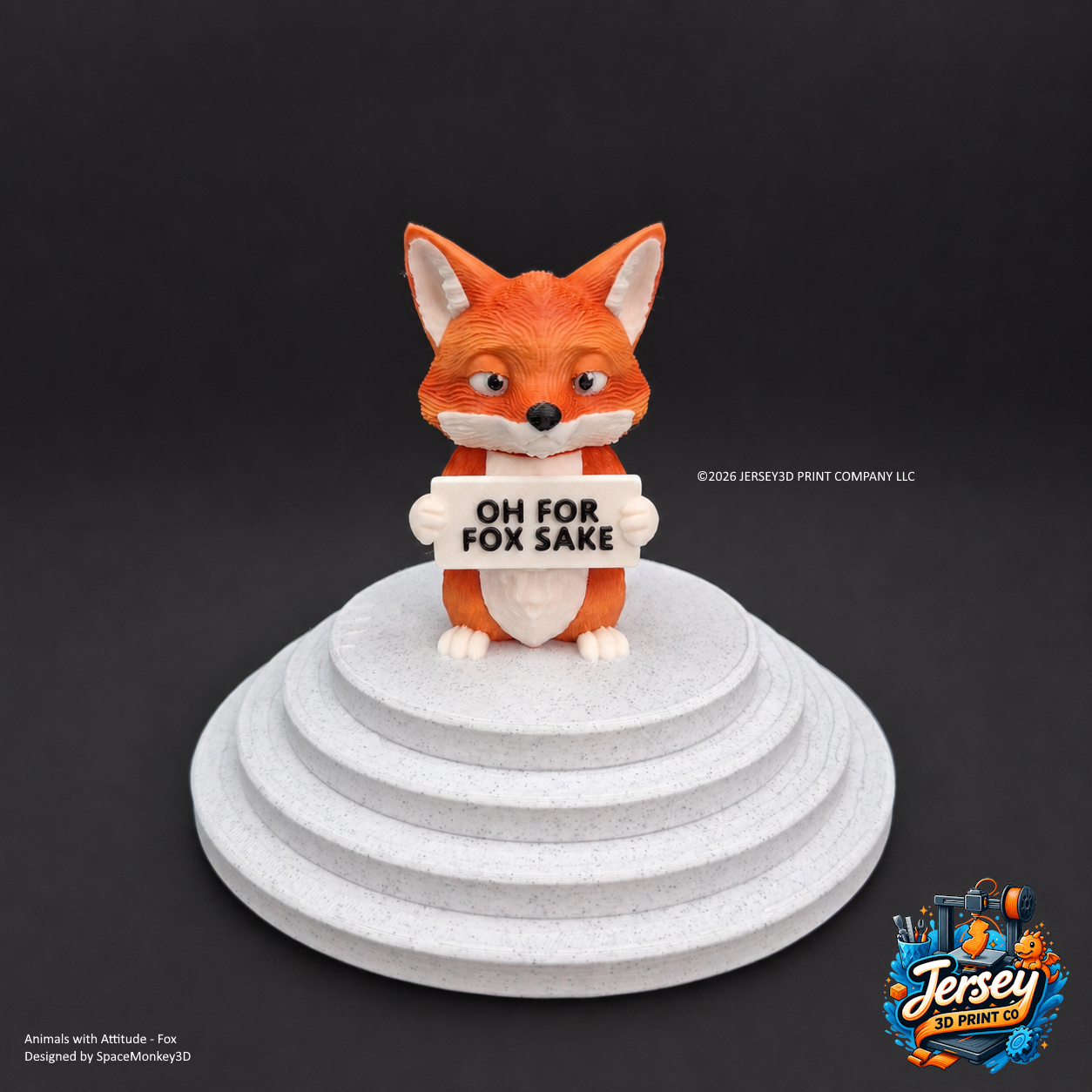 Sassy Fox - Animals with Attitude Funny Animal Figurines for the Home or Office