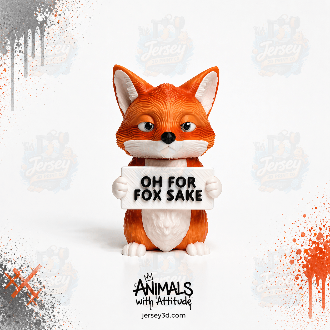 Sassy Fox - Animals with Attitude Adult Humor for the Home or Office