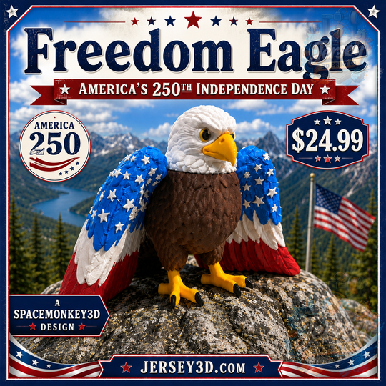 Freedom Eagle 250th American Independence Anniversary Figurine